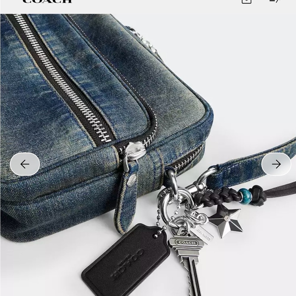 SOLD Coach Dakota Denim handbag - NWT - Picture 5 of 10